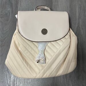 Jessica Moore Quilted Backpack Cloud Creme NWT